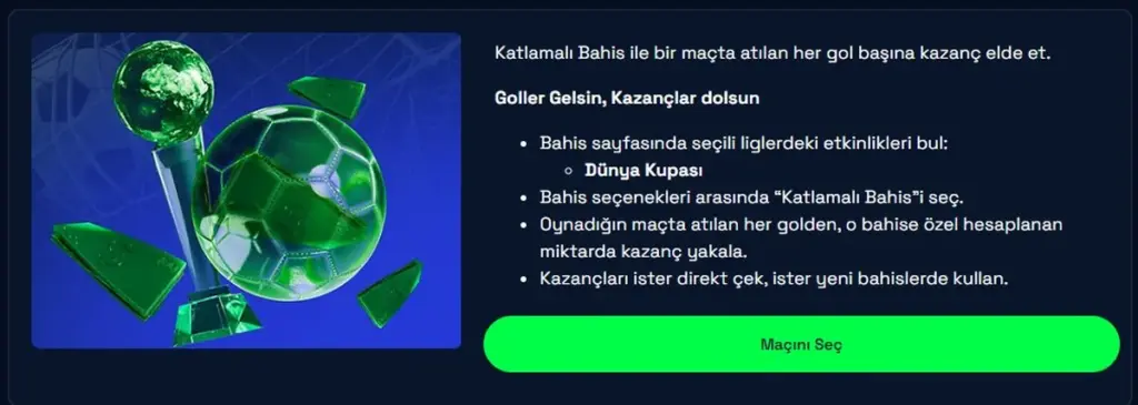 Jetbet gol başına ödeme kampanyası; Katlamalı Bahis ile her gole kazanç
